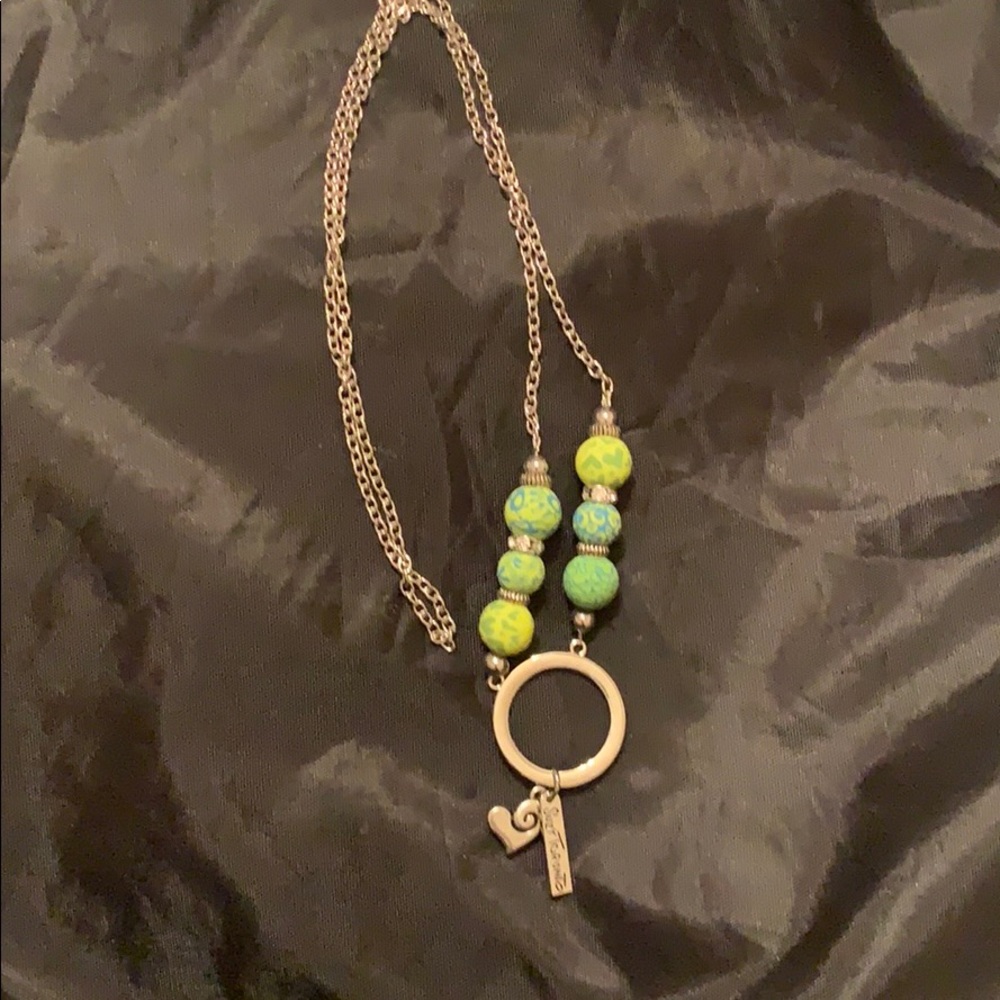 Suzy Toronto beaded silver necklace